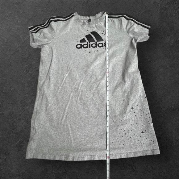 Adidas Gray Sleep Shirt Short Sleeve - Picture 4 of 8